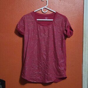 a.n.a Women’s Striped Short-Sleeve Top – Size M